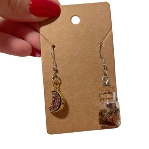 Self-love spell jar & moon earrings <3